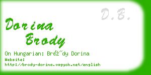 dorina brody business card